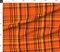 Fall Plaid Orange Tartan Autumn Harvest Woven Effect Halloween Check Warm Tones Custom Printed Fabric by Spoonflower Various Fabrics by the Yard or Fat Quarter